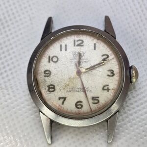 Vintage BRITIX Military Men's Watch 17 Jewels SWISS‎ RARE Incabloc Antimagnetic